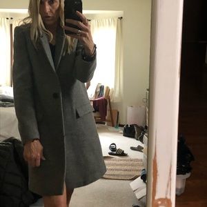 Zara Trafaluc Designer London lt grey coat